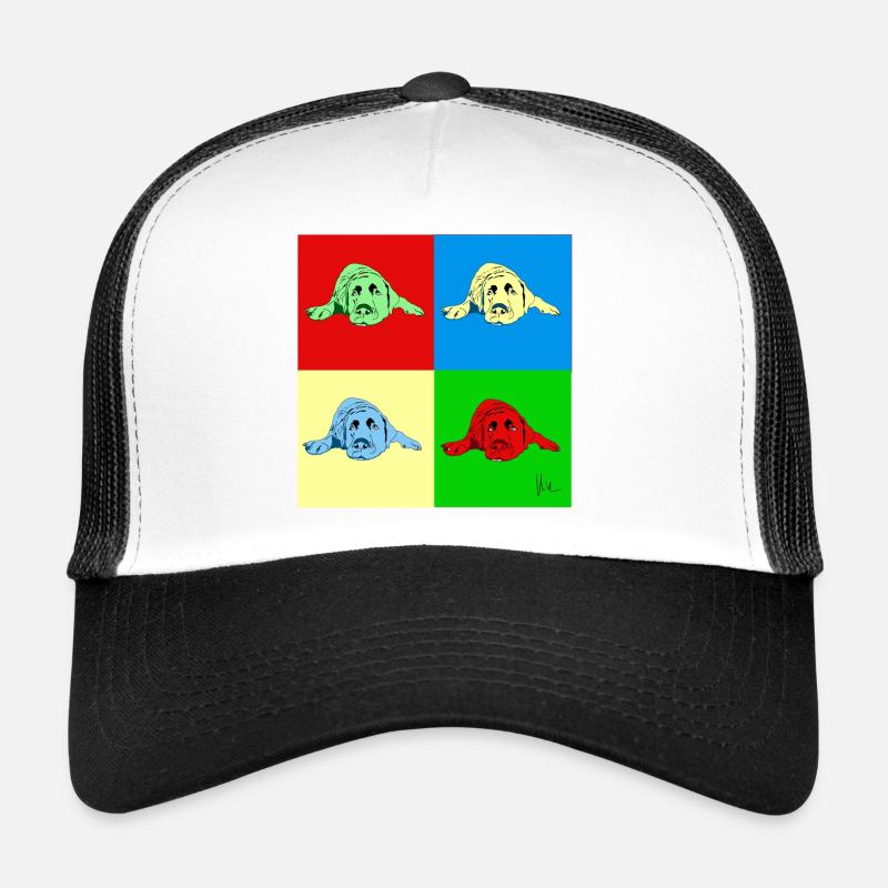 Labrador - Trucker Cap - Weiß/Schwarz