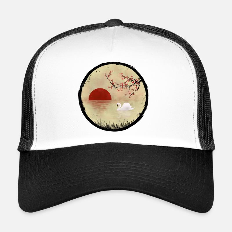 Schwansee - Trucker Cap - Weiß/Schwarz
