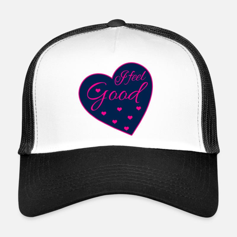 I Feel Good Heart Design Trucker Cap
