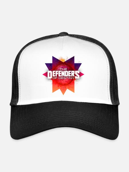 THE DEFENDERS OF DESTINY - Trucker Cap - white/black - Front