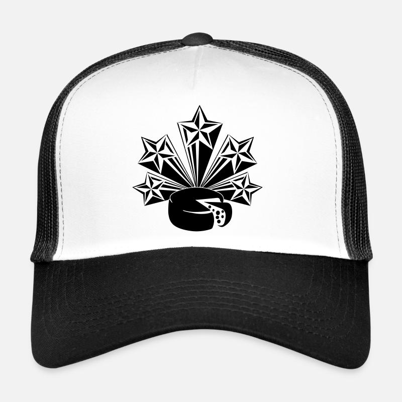 Le fromage cinq étoiles rayonnantes Casquette trucker 