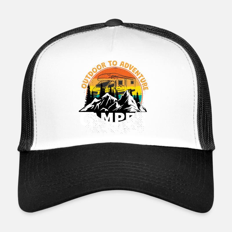 Cadeau de vacances en camping camping-car Casquette trucker 
