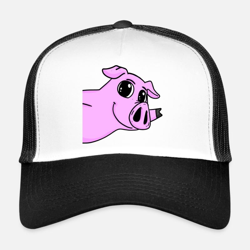 Schwein Gruß Begrüßung Trucker Cap