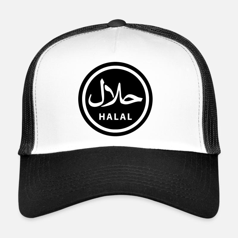 Halal - Casquette trucker - blanc/noir