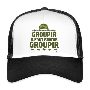 la 7ème compagnie, la septième compagnie - Casquette trucker  - blanc/noir - Devant