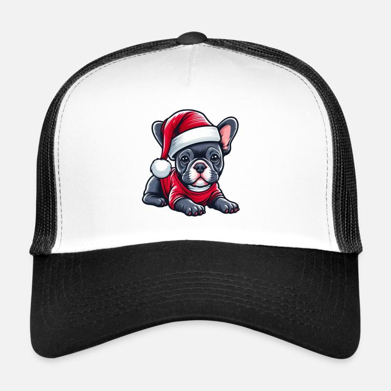 mignon du réveillon de Noël Frenchie Casquette trucker 