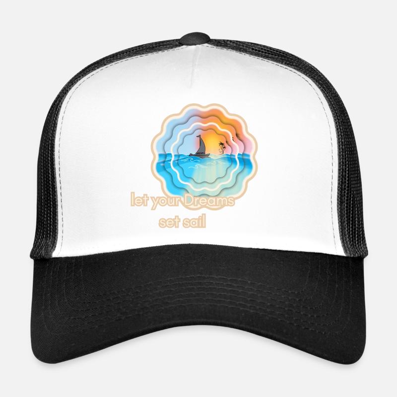 Motif de vacances pour les marins Casquette trucker 