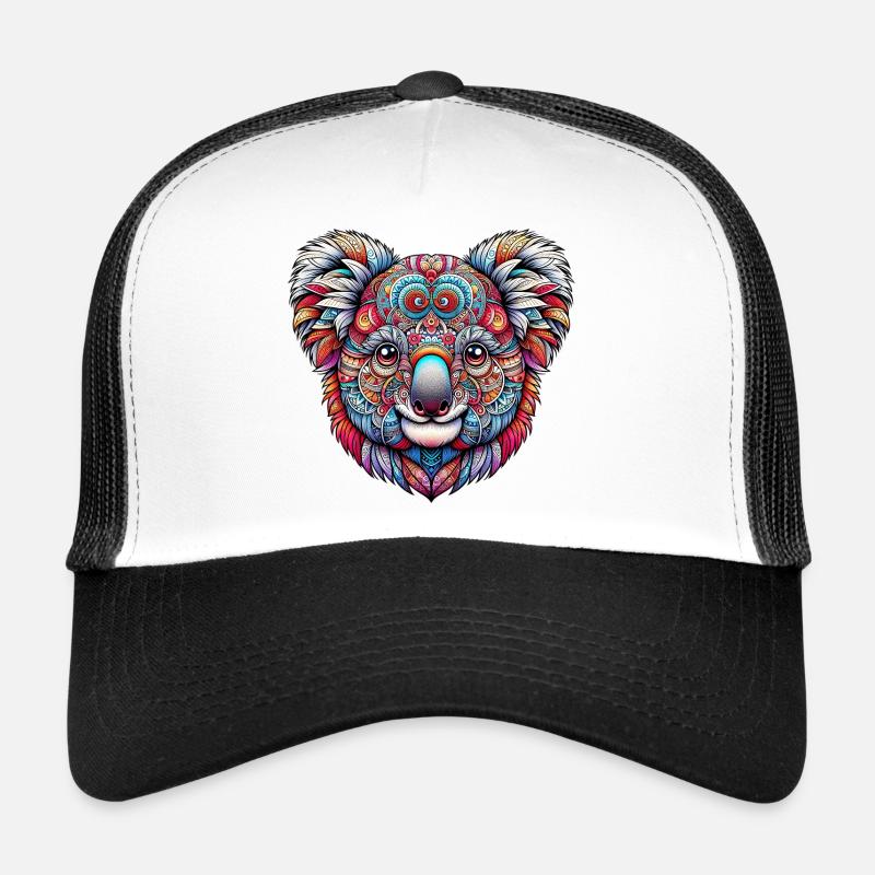 Koala décoré de Mandalas Casquette trucker 