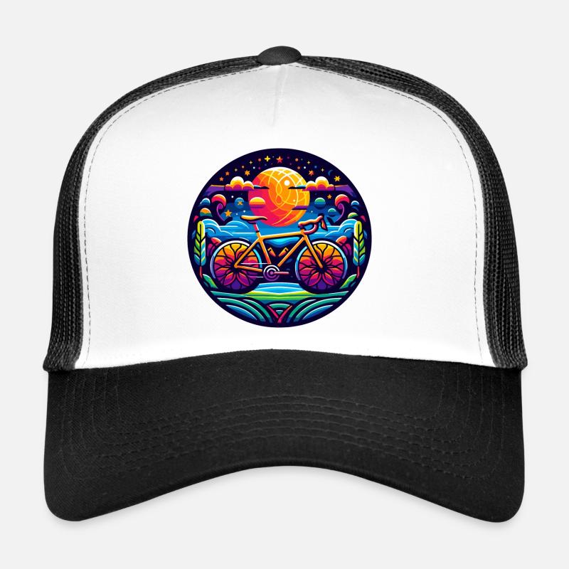 L’abstraction cycliste pour les cyclistes Casquette trucker 