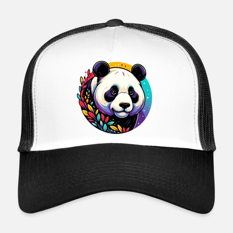 Panda - Trucker Cap - Weiß/Schwarz