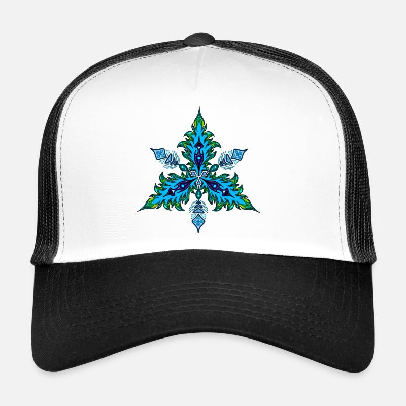 Kristall - Trucker Cap - Weiß/Schwarz