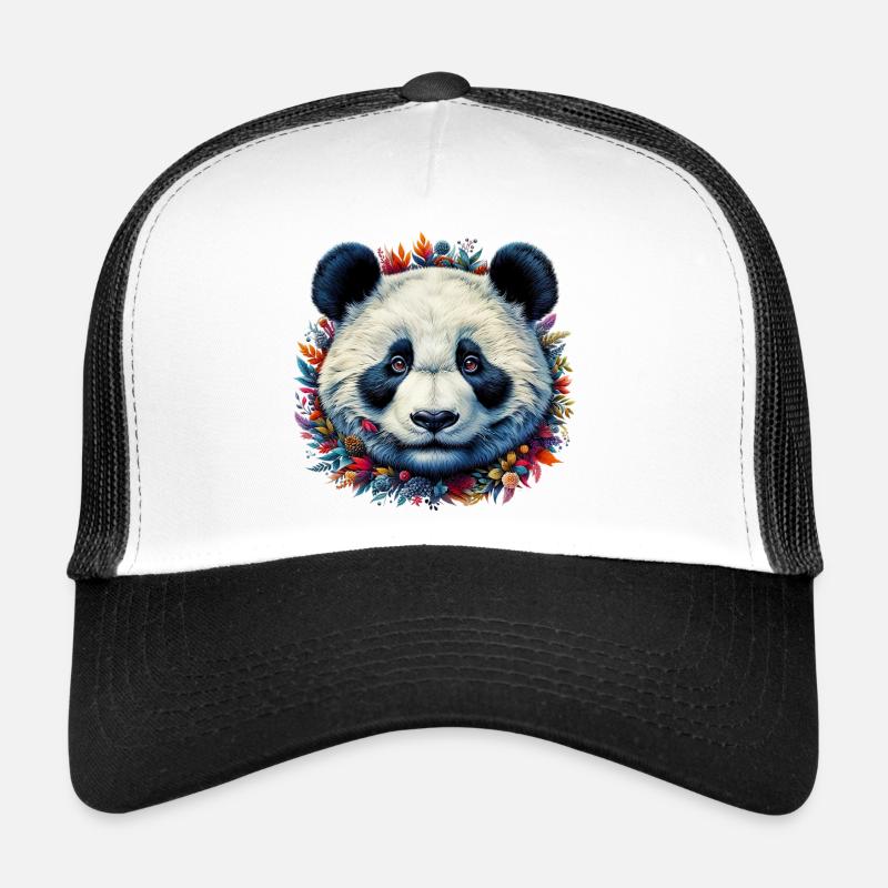 Panda - Trucker Cap - Weiß/Schwarz