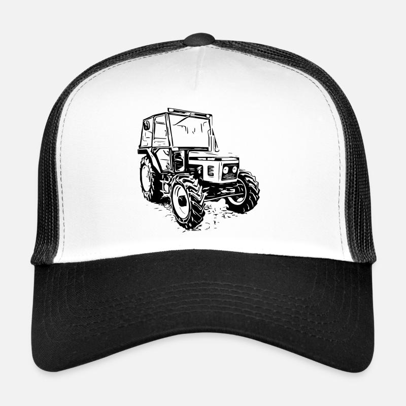 5245 - Trucker Cap - Weiß/Schwarz