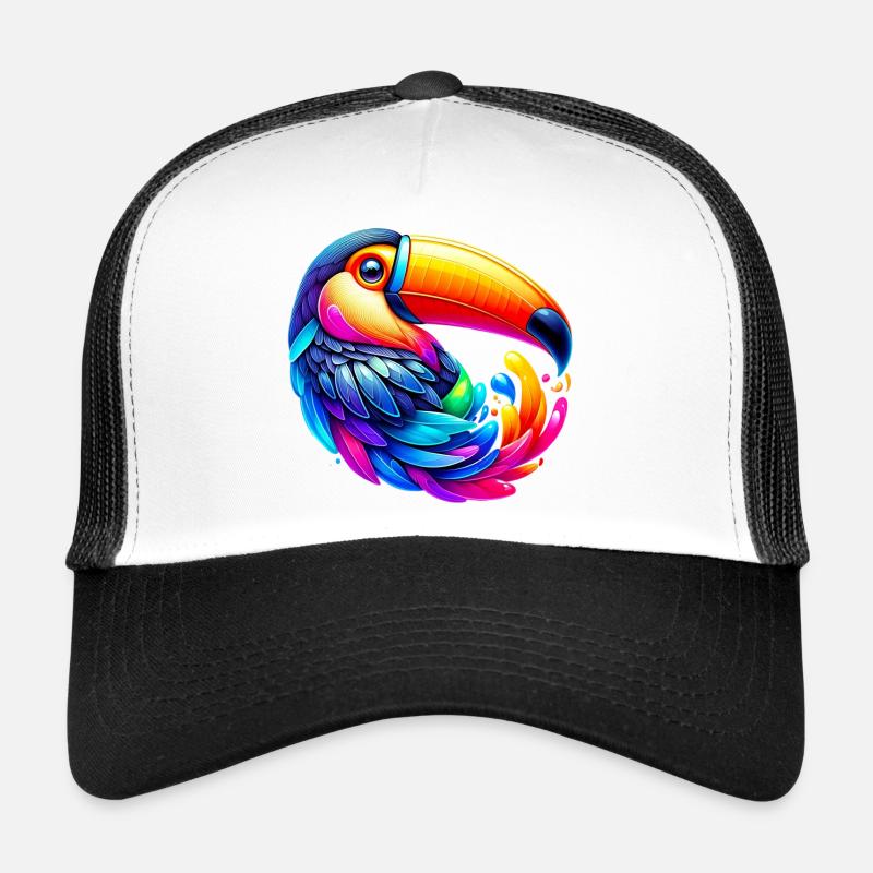 Tukan - Trucker Cap - Weiß/Schwarz