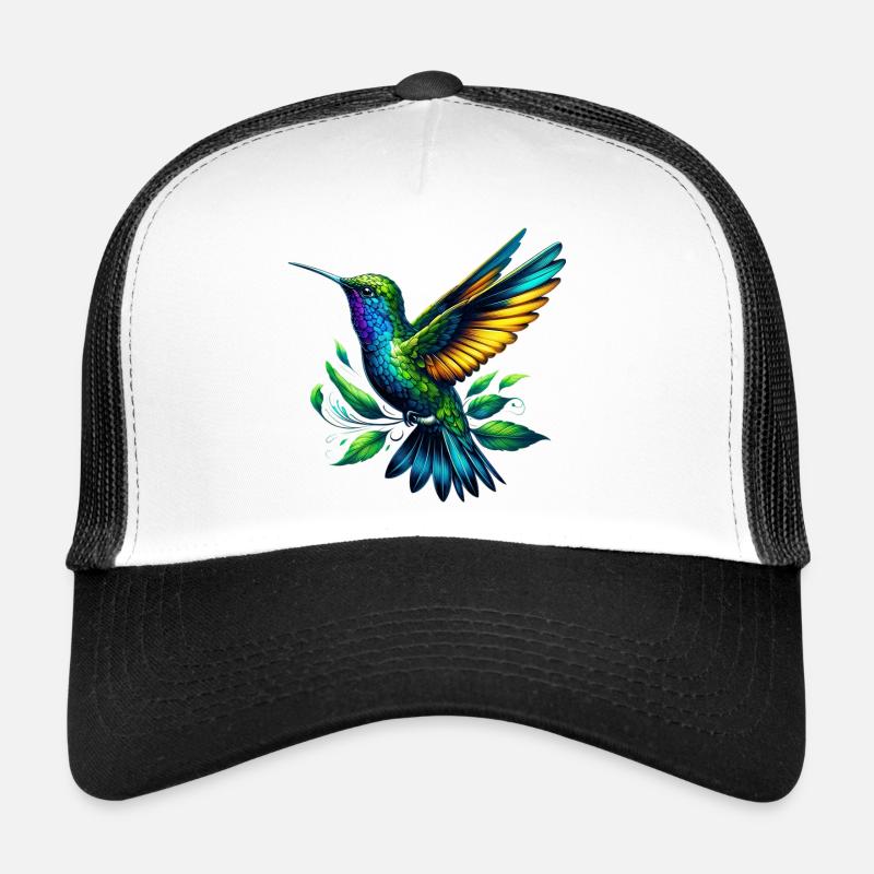 Kolibri - Trucker Cap - Weiß/Schwarz