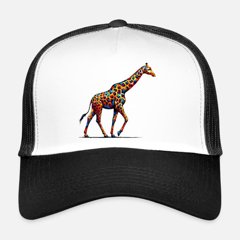 Giraffe - Trucker Cap - Weiß/Schwarz