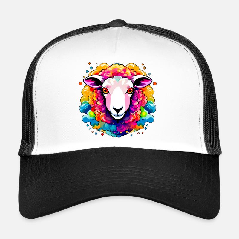 Colorful Lamb Trucker Cap