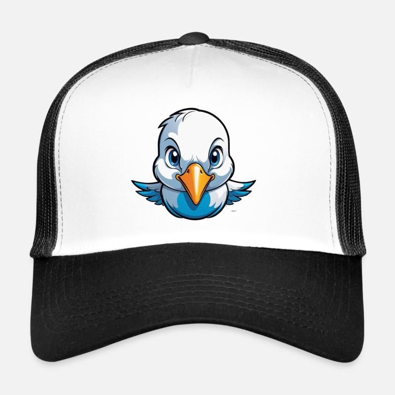 Kleines Täubchen Flieger-Ass - Trucker Cap - Weiß/Schwarz
