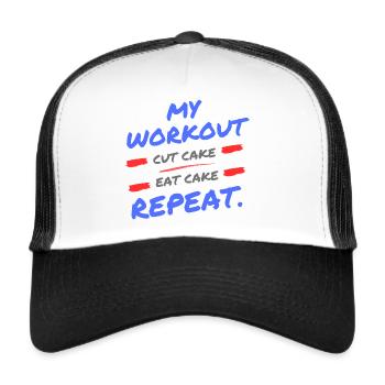Eat Red Apple Pie - Trucker Cap - white/black - Front