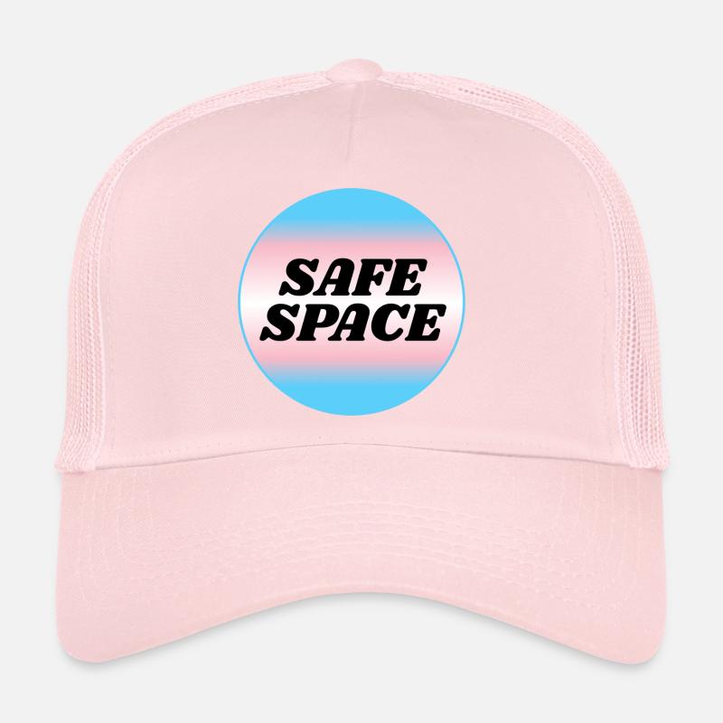 TRANS safe space - transgender pride Trucker Cap
