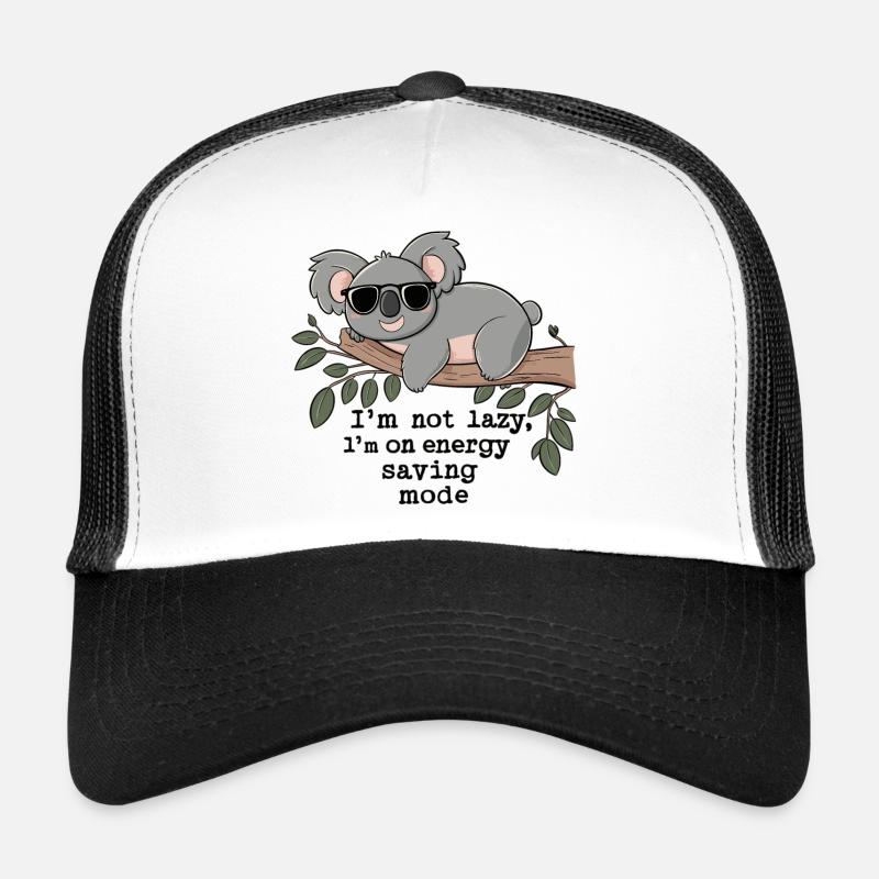 Not Lazy, Just Energy Saving - Koala Relax Trucker Cap