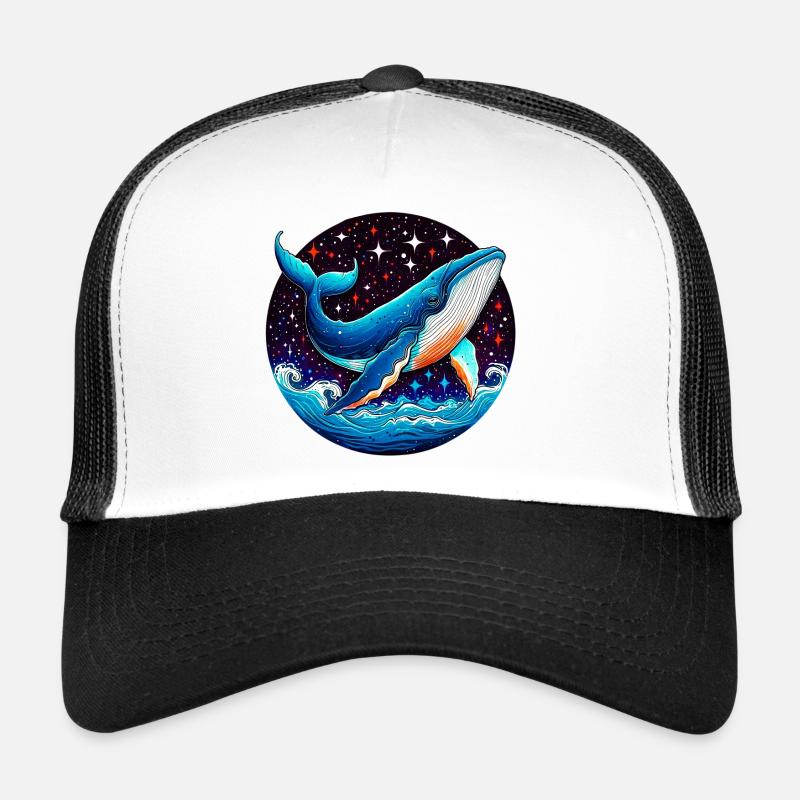 Wal - Trucker Cap - Weiß/Schwarz