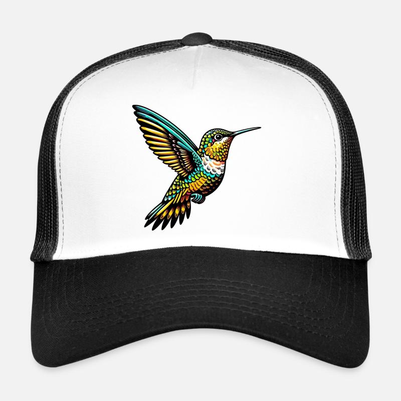 Kolibri - Trucker Cap - Weiß/Schwarz