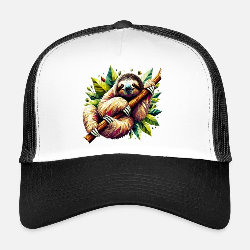 Paresseux polygonal Casquette trucker 