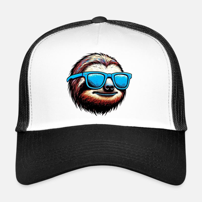 Sloth with Sunglasses Trucker Cap