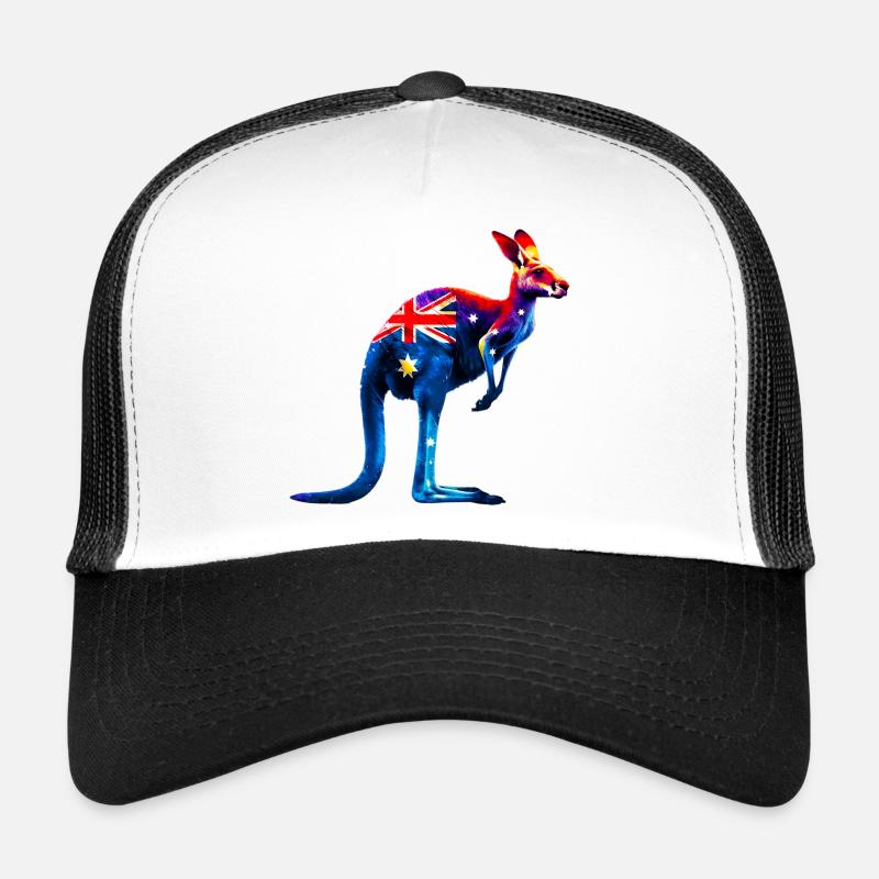 Känguru - Trucker Cap - Weiß/Schwarz