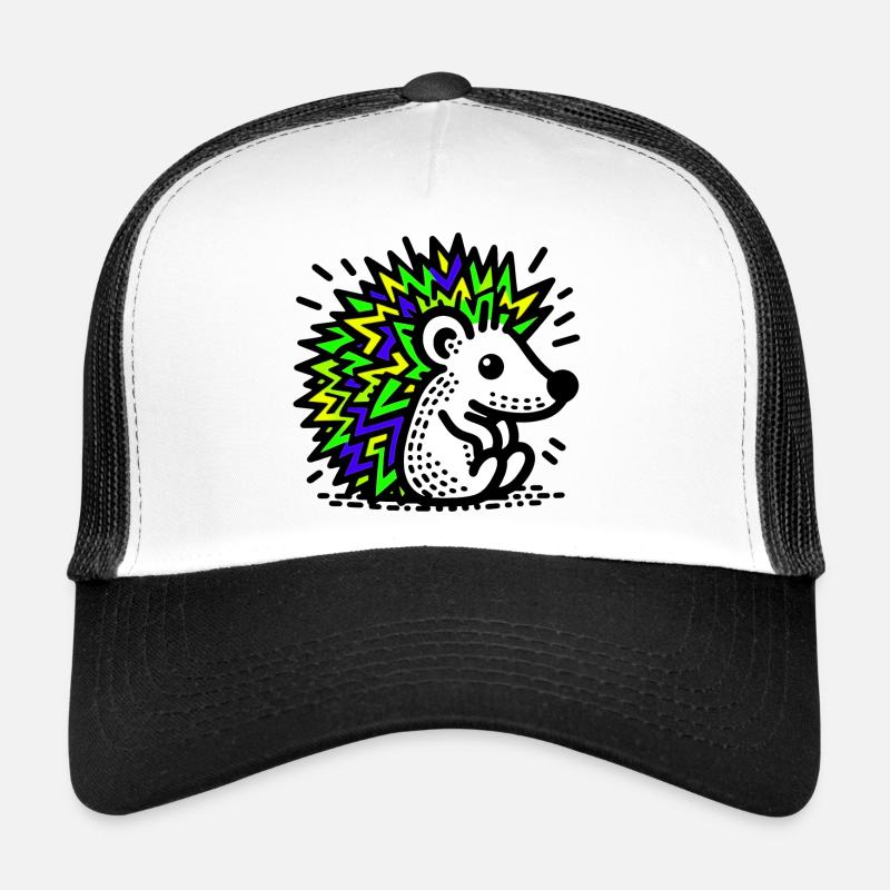 Igel - Trucker Cap - Weiß/Schwarz