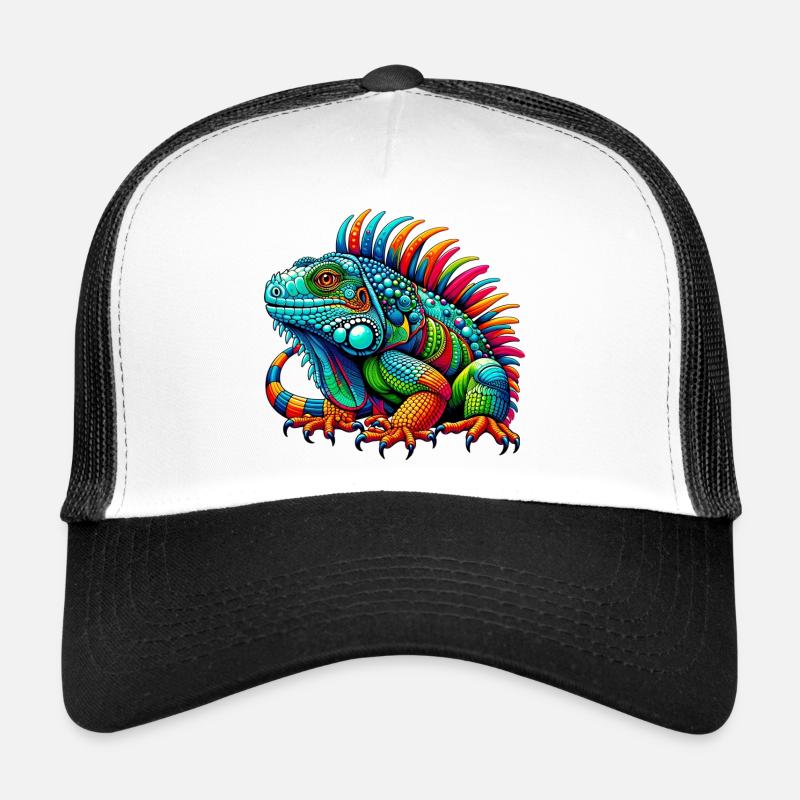 Leguan - Trucker Cap - Weiß/Schwarz