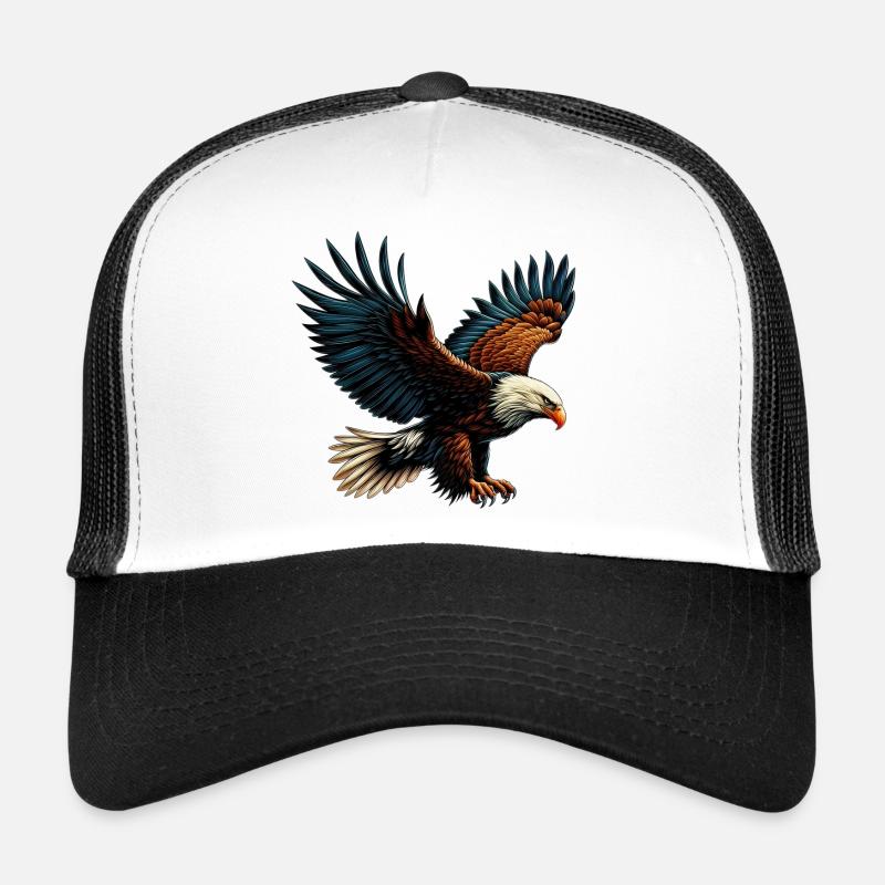 Adler - Trucker Cap - Weiß/Schwarz