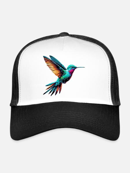Colibri - Casquette trucker  - blanc/noir - Devant