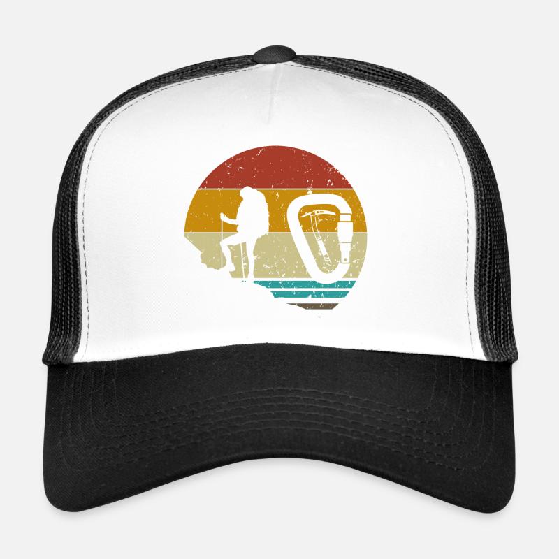 Bergsteiger Mountagnes Rocks - Trucker Cap - Weiß/Schwarz