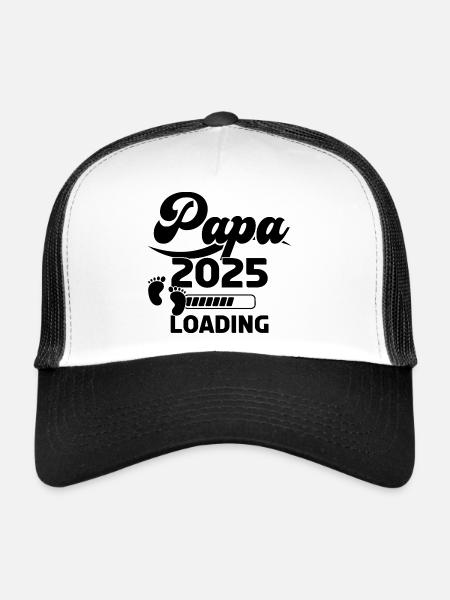 Papa 2025 Loading - Trucker Cap - Weiß/Schwarz