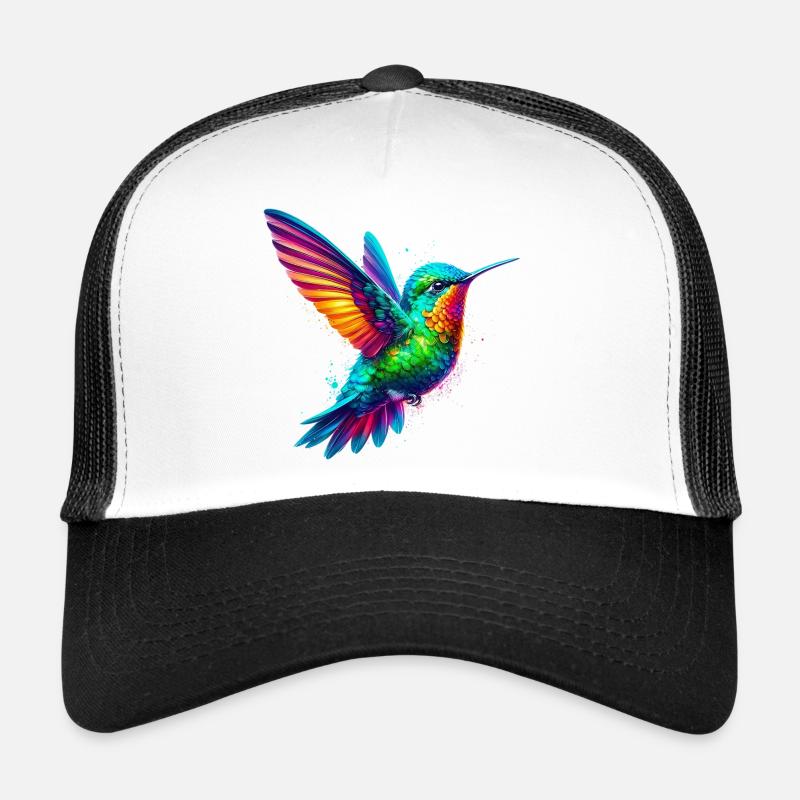 Kolibri - Trucker Cap - Weiß/Schwarz