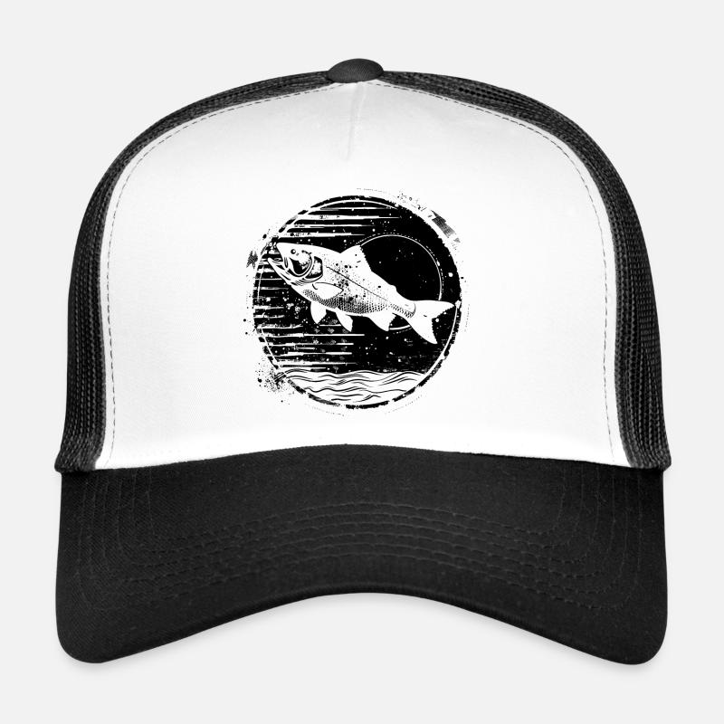 Fishing Drawing Trucker Cap