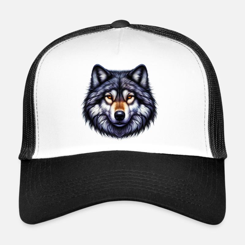 Wolf - Trucker Cap - Weiß/Schwarz