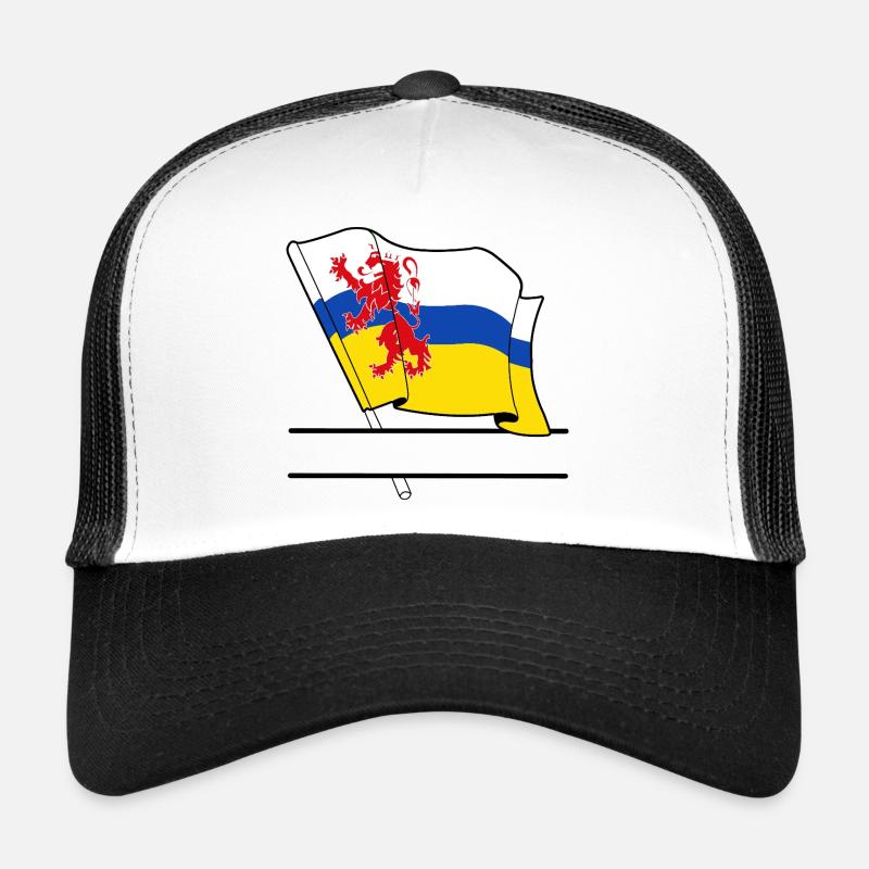 Drapeau Limbourg bandeau de texte Casquette trucker 