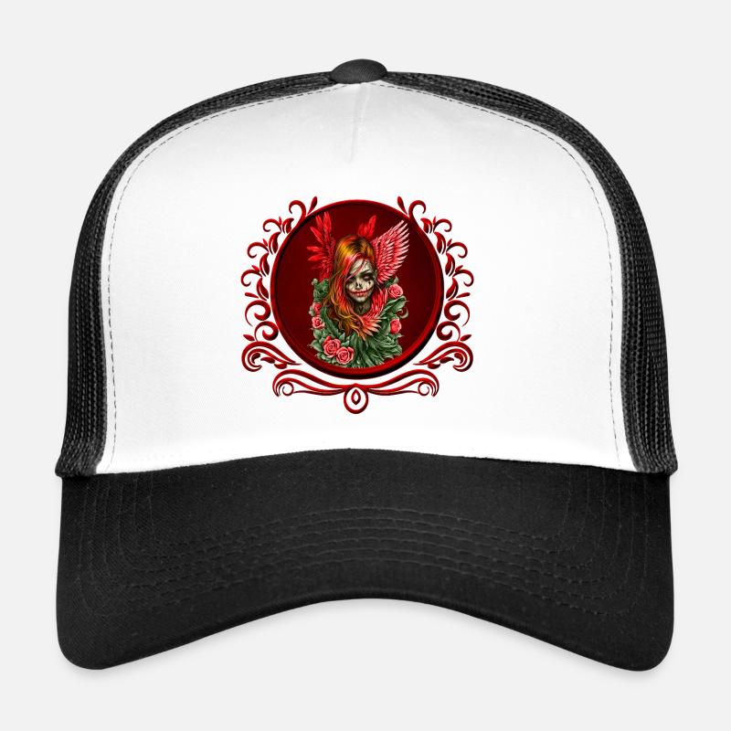 Gothic Blossom, der Engel der Rosen. Trucker Cap