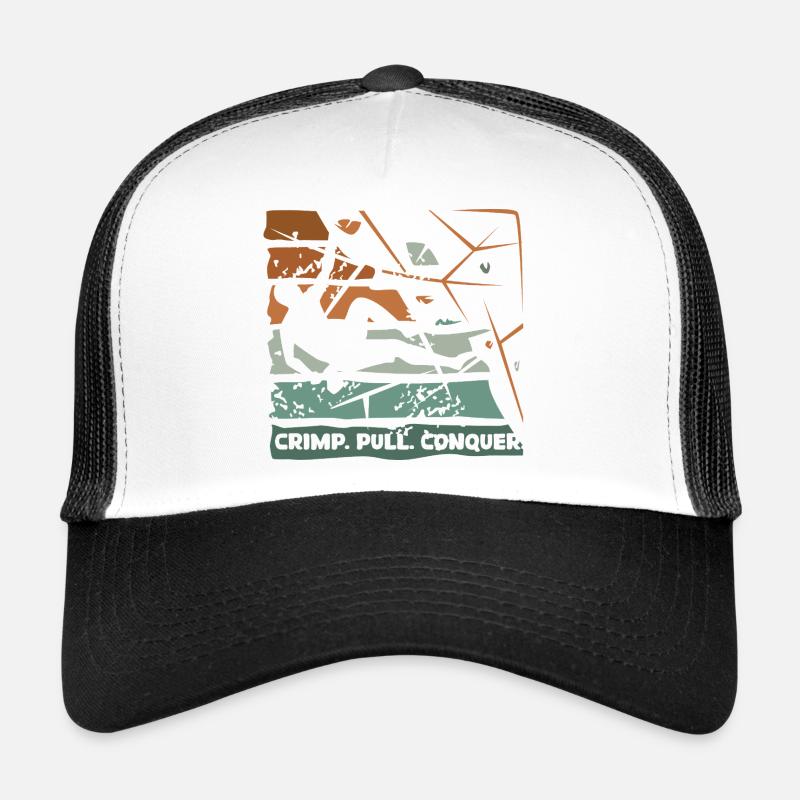 Bouldern – Crimp. Pull. Conquer. Trucker Cap