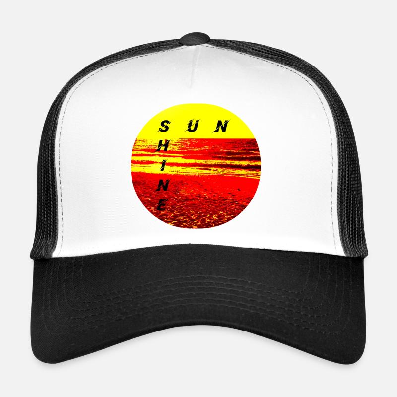 SunShine Fire Sunset Summer Sun Fire Trucker Cap