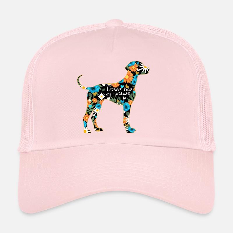 Motif de chien de braque de Weimar Casquette trucker 