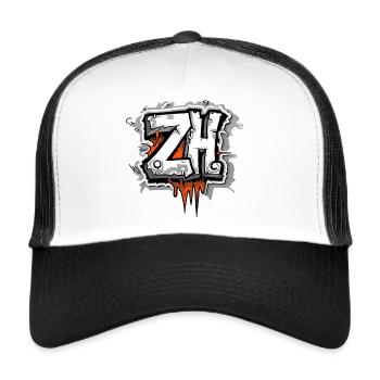 Zurich ZH switzerland swiss - Trucker Cap - white/black - Front