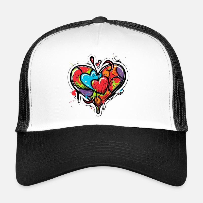 Herz graffiti Trucker Cap