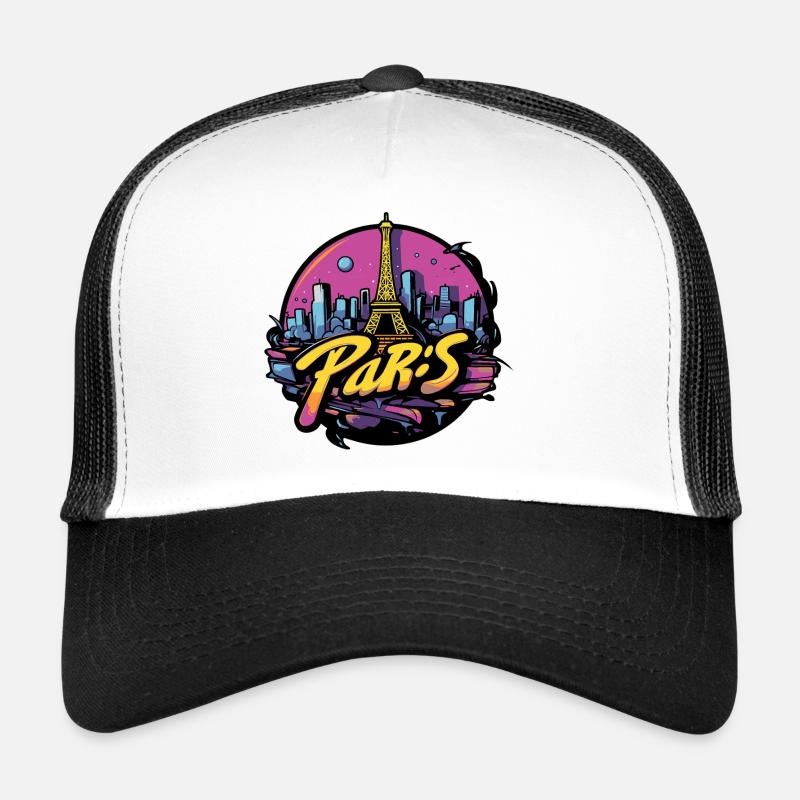 Paris Eiffel Tower design Trucker Cap