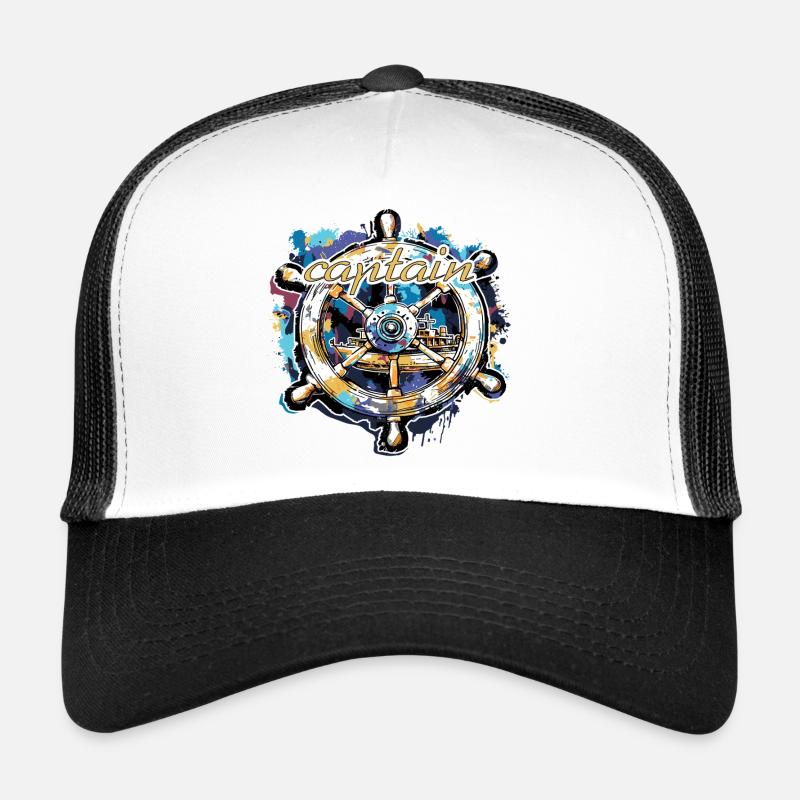 Permis de bateau Capitaine Skipper Casquette trucker 