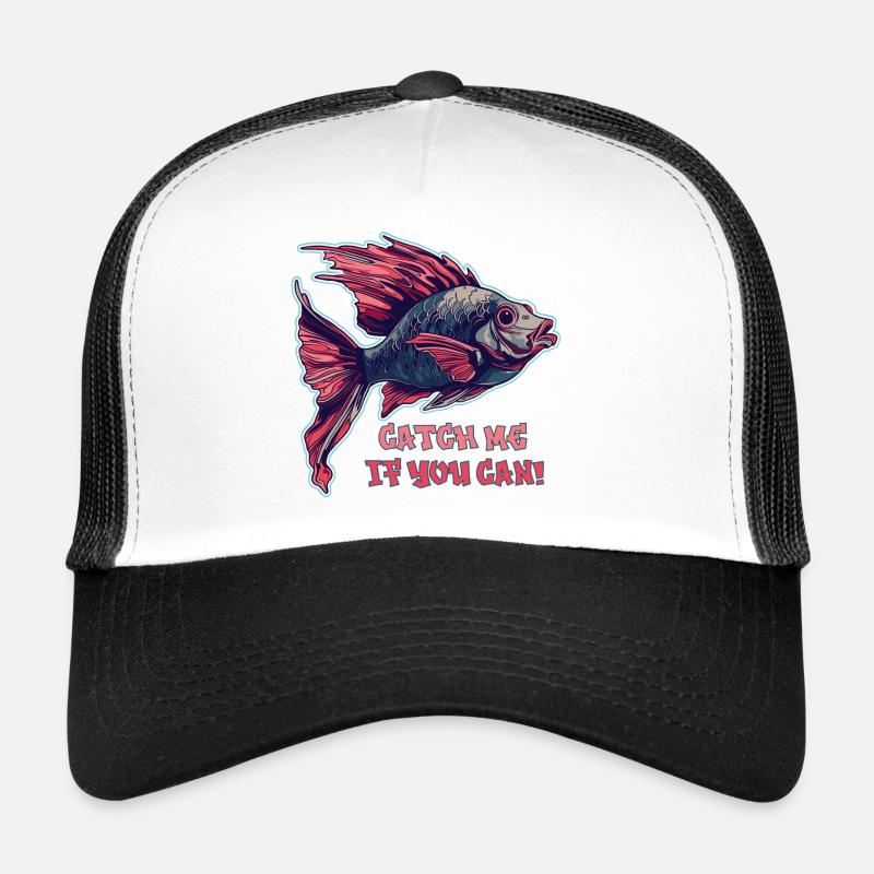 Pêche attrape-moi si tu peux pêcher Casquette trucker 