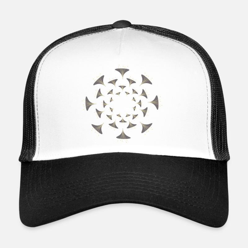 Symbole graphique - Casquette trucker  - blanc/noir